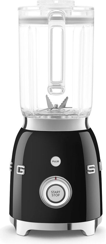 SMEG BLF03BLEU - Blender - Zwart - 800W - 1,5L - Jaren '50 Stijl