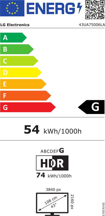 LG 43UA75006LA - 43 inch - 4K LED - 2025 - Smart TV