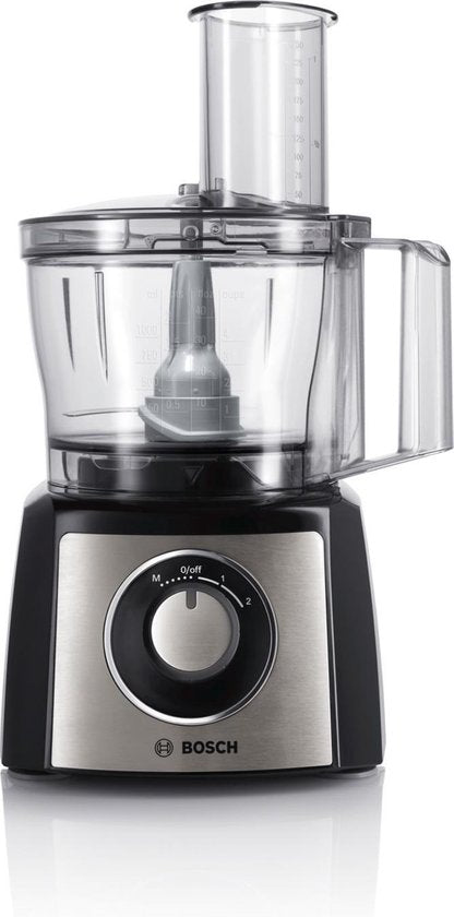 Bosch MCM3501M MultiTalent 3 - Keukenmachine - 800W - Foodprocessor - Zwart/RVS