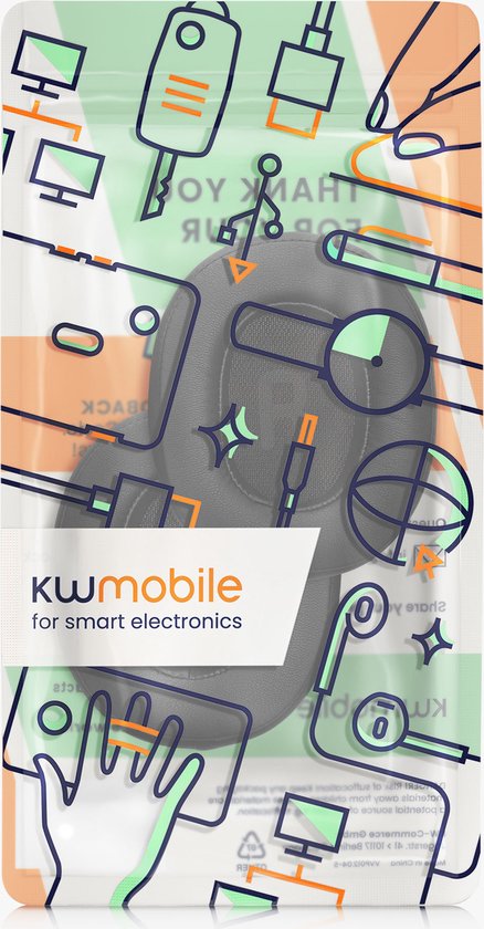 kwmobile 2x oorkussens geschikt voor JBL Tune 770NC / 770 / 720BT / 720 - Earpads voor koptelefoon in zwart