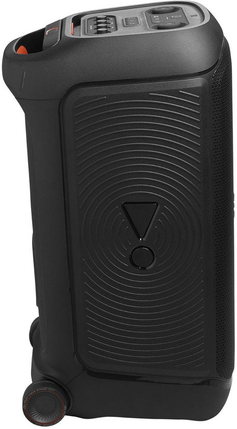 JBL Partybox Stage 320 - Draadloze Bluetooth Party Speaker - Op Wielen - Uitschuifbare Hangreep - LED verlichting - 18 uur - Spatwaterdicht - Zwart