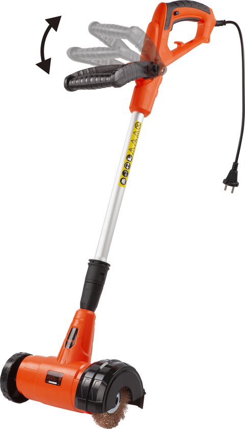 Kibani elektrische onkruidborstel 400W - Inclusief 6 borstels - 11cm diameter - Voegenreiniger - Stalen en Nylon borstel - Voegenborstel - Onkruidverwijderaar - Onkruidverdelger - Voegborstel