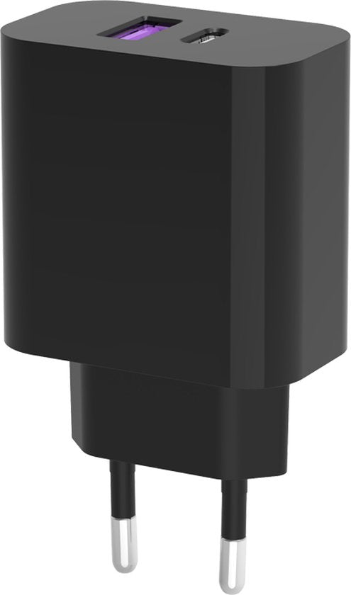 DutchOne USB C Adapter 20W - USB C Oplader - Adapter USB C - Oplader USB C - USB C Lader - USB Stekker - Snellader USB C - USB A Adapter - USBC lader