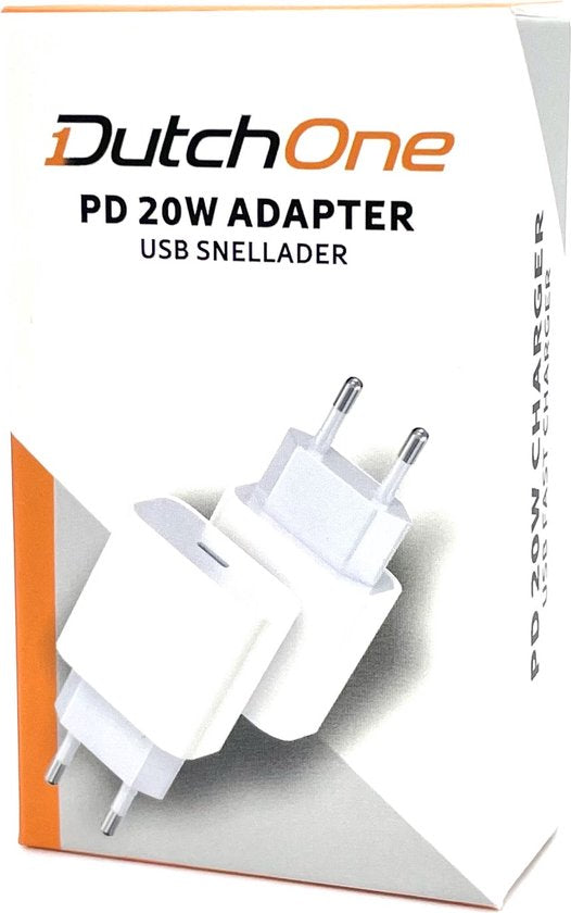 USB C Adapter - Oplader - Snellader - USB C Oplader - Adapter USB C - USB C Lader - 20W - Universeel