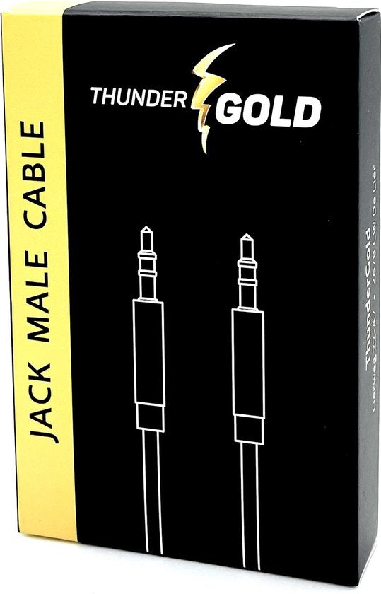 ThunderGold Aux kabel - Audio kabel 3.5mm - Jack kabel - Male to Male - 1 meter