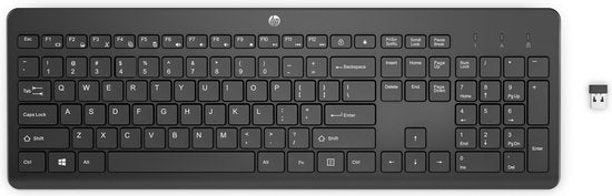 HP 230 - Draadloos Toetsenbord - Qwerty - ISO- Zwart