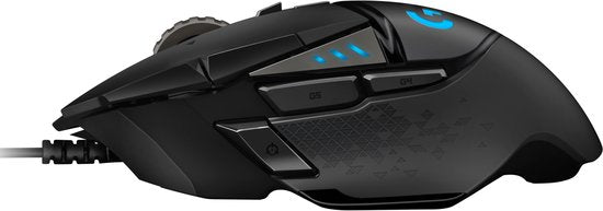 Logitech G502 HERO - Bedrade Gaming Muis - 25.600 DPI - Rechtshandig - Zwart