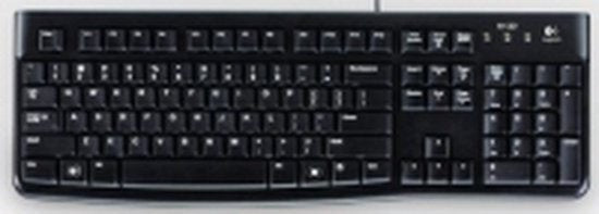Logitech K120 - Bedraad Toetsenbord - QWERTY - ISO - Zwart