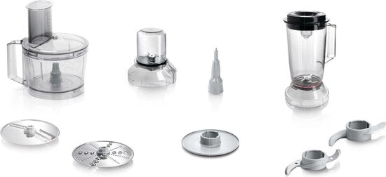 Bosch MCM3501M MultiTalent 3 - Keukenmachine - 800W - Foodprocessor - Zwart/RVS