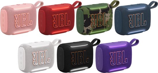 JBL Go 5 - Draadloze Bluetooth Mini Speaker – Voor Onderweg en Thuis – Sfeerverlichting - Draadloos Muziek Box – Boxje - 10 uur - IP68 - Waterdicht - Zwart