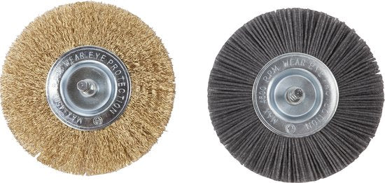 Kibani elektrische onkruidborstel 400W - Inclusief 6 borstels - 11cm diameter - Voegenreiniger - Stalen en Nylon borstel - Voegenborstel - Onkruidverwijderaar - Onkruidverdelger - Voegborstel