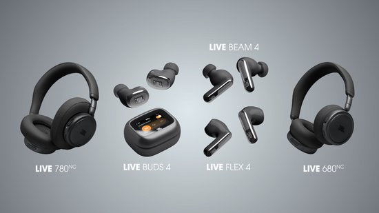 JBL Live 780NC - NIEUW - Draadloze Noise Cancelling Koptelefoon - Bluetooth Over-Ear - 80 uur batterij - Hi-Res Audio - Multipoint - JBL Signature Sound - Zwart