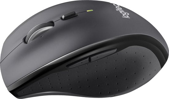 Logitech M705 - Draadloze Marathon Muis - USB - Rechtshandig - Grijs