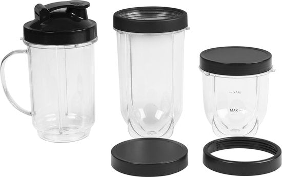 Tristar BL-4486 Smoothie Maker - Blender - 350W Vermogen - 0.5 Liter - Incl. 3 Drinkbekers - Vaatwasserbestendig
