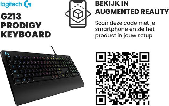 Logitech G213 Prodigy - Gaming Toetsenbord - US Qwerty (ISO) - Zwart
