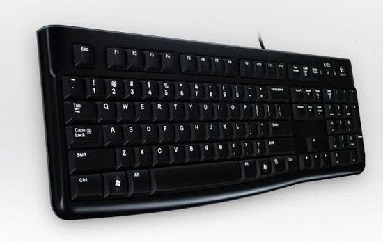 Logitech K120 - Bedraad Toetsenbord - QWERTY - ISO - Zwart