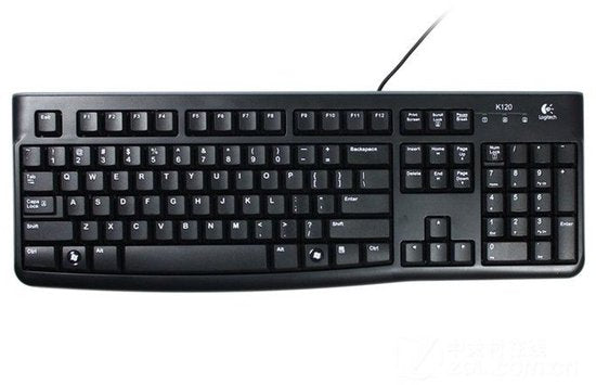 Logitech K120 - Bedraad Toetsenbord - QWERTY - ISO - Zwart