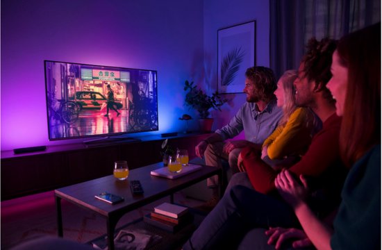Lichtendirect - Smart Light Bar – RGB LED -Tafellamp- sfeerlamp – 2 stuks - TV verlichting – App & afstandsbediening – USB- Bureaulamp