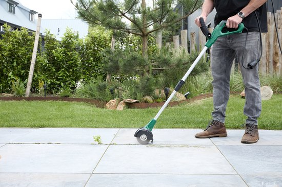 Wolfgang Elektrische Onkruidborstel - Verstelbare Onkruidverwijderaar - Voegenborstel met Steel - Voegenreiniger voor Tuin - Onkruidbestrijding - 400 W