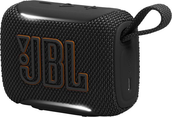 JBL Go 5 - Draadloze Bluetooth Mini Speaker – Voor Onderweg en Thuis – Sfeerverlichting - Draadloos Muziek Box – Boxje - 10 uur - IP68 - Waterdicht - Zwart