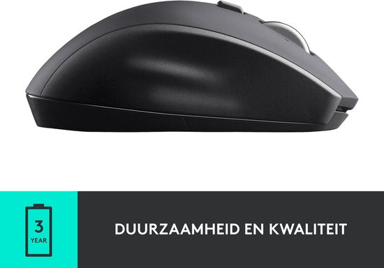 Logitech M705 - Draadloze Marathon Muis - USB - Rechtshandig - Grijs