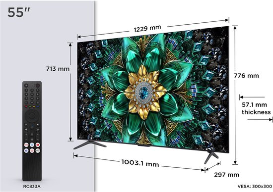 TCL 55Q6C - 55 inch - 4K QD-MiniLED - 2025 - Smart TV