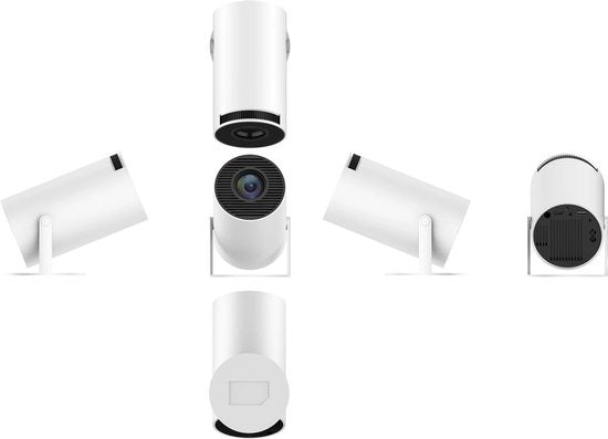 Ultieme Draagbare WiFi 6 Mini Beamer - 200 ANSI Lumen - Projector Streamen - BT 5.0 - Android - Home Cinema