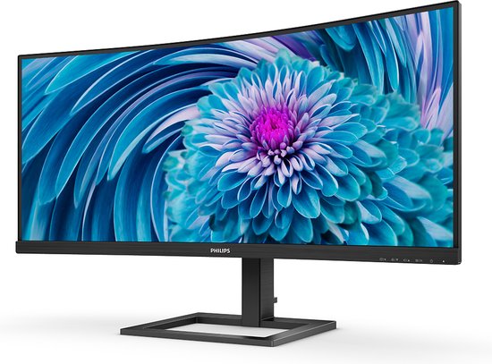 Philips 346E2CUAE - QHD Curved Ultrawide Monitor - USB-C 65w - EPEAT & TCO - 34 Inch