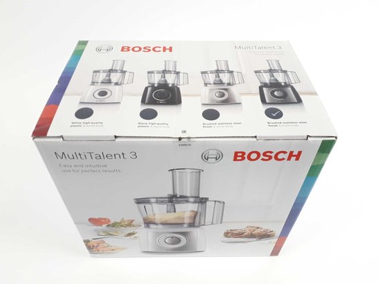 Bosch MCM3501M MultiTalent 3 - Keukenmachine - 800W - Foodprocessor - Zwart/RVS