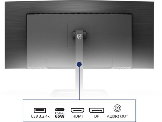 Philips 346E2CUAE - QHD Curved Ultrawide Monitor - USB-C 65w - EPEAT & TCO - 34 Inch
