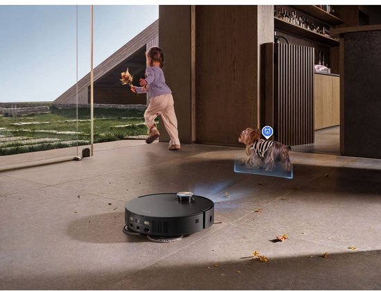 Dreame X50 Ultra Complete - Robotstofzuiger met dweilfunctie - Geschikt voor huisdierharen - Complete Accessoires kit - Eenvoudig schoonmaken van laag meubilair - Zwart