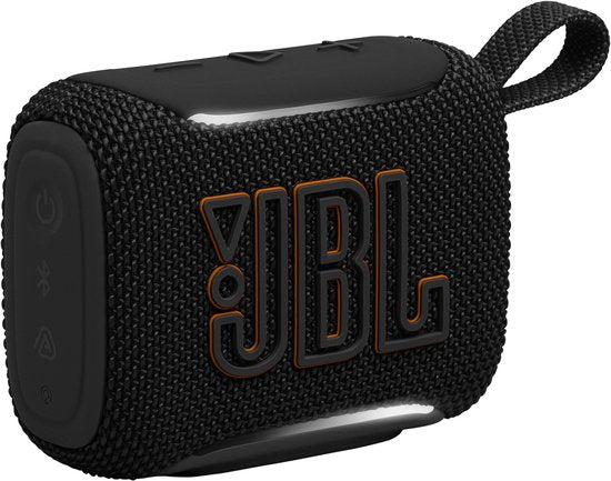 JBL Go 5 - Draadloze Bluetooth Mini Speaker – Voor Onderweg en Thuis – Sfeerverlichting - Draadloos Muziek Box – Boxje - 10 uur - IP68 - Waterdicht - Zwart