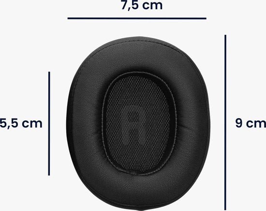 kwmobile 2x oorkussens geschikt voor JBL Tune 770NC / 770 / 720BT / 720 - Earpads voor koptelefoon in zwart