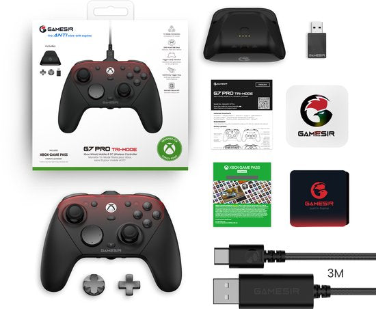 GameSir G7 Pro - Bedrade controller - Xbox Series X/S, Xbox One, Windows en Android - Shadow Ember