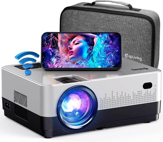 UpLiving® Thuisbioscoop set | Behuizing Zwart en 236cm Breed | 100 inch 16:9 | UpLiving™ LCD Mini Beamer met WiFi | UpLiving™ Beamerbeugel | UpLiving™ handmatig projectiescherm | Surround set Home Cinema | Projector | Mini beamer | Filmpakket