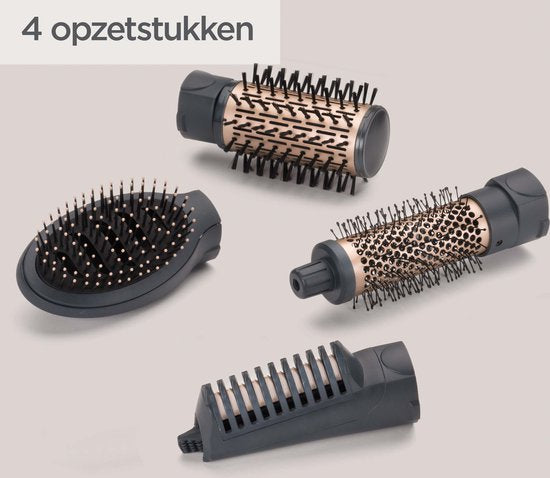 BaByliss Style Pro 1000 AS965E Föhnborstel - Multistyler met 4 opzetstukken - Roterende 50mm opzetborstel - Coolshot - 1000W [Airstyler] - Krulborstel