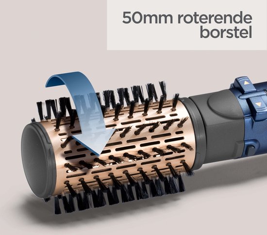 BaByliss Style Pro 1000 AS965E Föhnborstel - Multistyler met 4 opzetstukken - Roterende 50mm opzetborstel - Coolshot - 1000W [Airstyler] - Krulborstel
