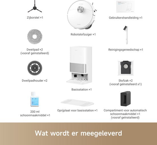 Dreame L10s Ultra Gen 2 - Robotstofzuiger met Dweilfunctie - Groter bereik - Krachtige Tapijtreiniging - Geschikt voor huisdierharen