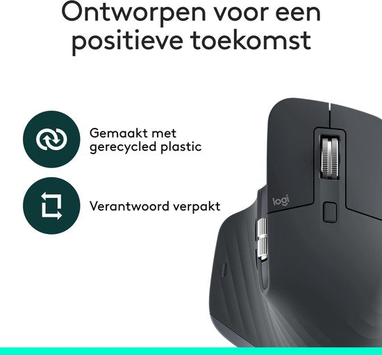 Logitech MX Master 3SE - Draadloze Muis - Graphite - Windows, Linux, Chrome - Exclusief Logi Bolt USB-ontvanger