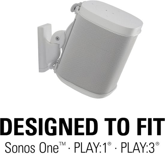 Sanus Muurbeugel set voor Sonos ONE, ONE SL & Play:1&3 - Wit