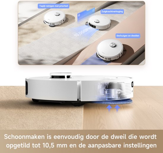 Dreame L10s Ultra Gen 2 - Robotstofzuiger met Dweilfunctie - Groter bereik - Krachtige Tapijtreiniging - Geschikt voor huisdierharen