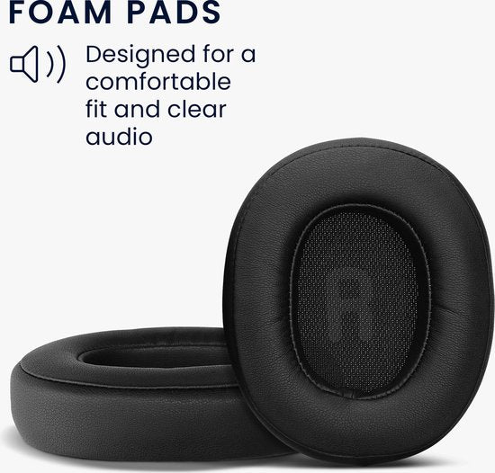 kwmobile 2x oorkussens geschikt voor JBL Tune 770NC / 770 / 720BT / 720 - Earpads voor koptelefoon in zwart