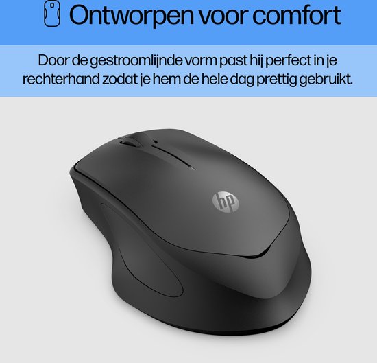 HP 280M - Draadloze Muis - Extra stil - Ergonomisch - Zwart