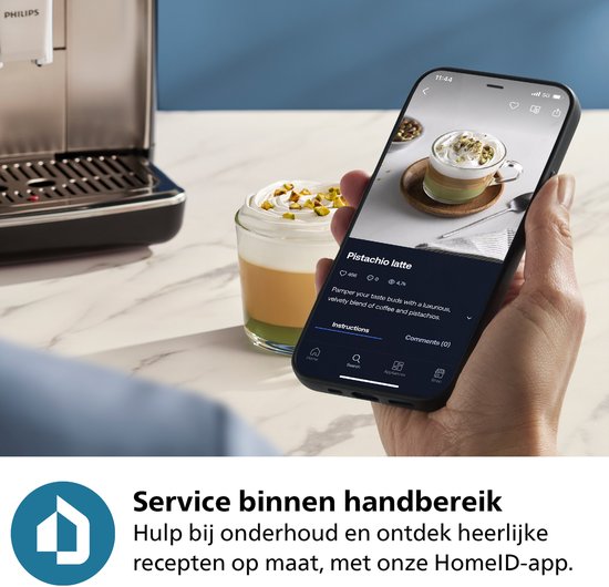 Philips 5500 Series - Espressomachine - 20 Warme & Koude Dranken - LatteGo Melksysteem - 40% Stiller - QuickStart - AquaClean Filter - Volautomatisch - Zwart - Koffiemachine met bonen - EP5541/50