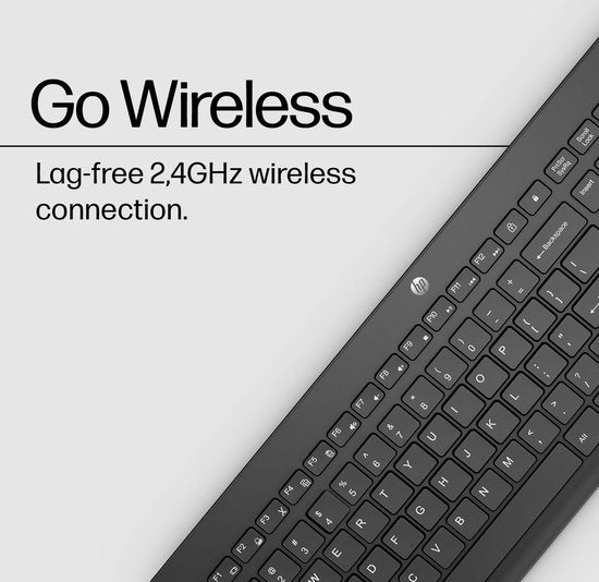HP 230 - Draadloos Toetsenbord - Qwerty - ISO- Zwart