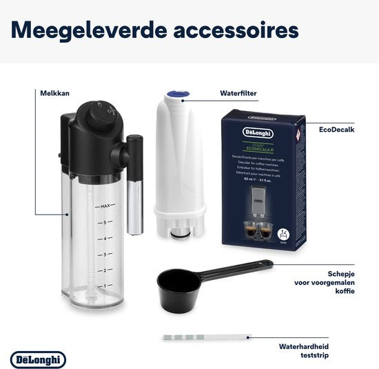 De’Longhi Magnifica Evo Next ECAM310.60.GB - Volautomatische Espressomachine - LatteCrema Hot Technology en 10 recepten - Zwart/Grijs