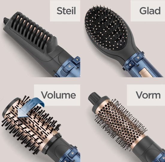 BaByliss Style Pro 1000 AS965E Föhnborstel - Multistyler met 4 opzetstukken - Roterende 50mm opzetborstel - Coolshot - 1000W [Airstyler] - Krulborstel