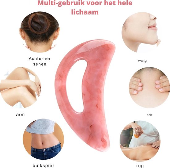 Gua Sha Massager – Full Body – Met Handleiding - Voor Cellulite, Spierontspanning & Lymfedrainage