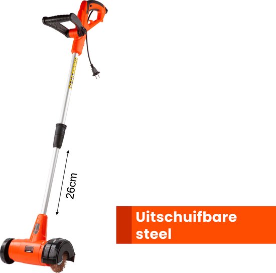 Kibani elektrische onkruidborstel 400W - Inclusief 6 borstels - 11cm diameter - Voegenreiniger - Stalen en Nylon borstel - Voegenborstel - Onkruidverwijderaar - Onkruidverdelger - Voegborstel