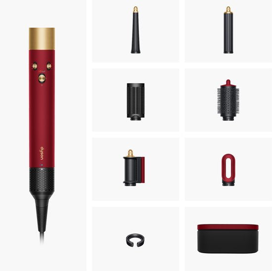 Dyson Airwrap i.d. Straight+Wavy - Multistyler - Föhnborstel - Krulborstel - Red Velvet/Goud